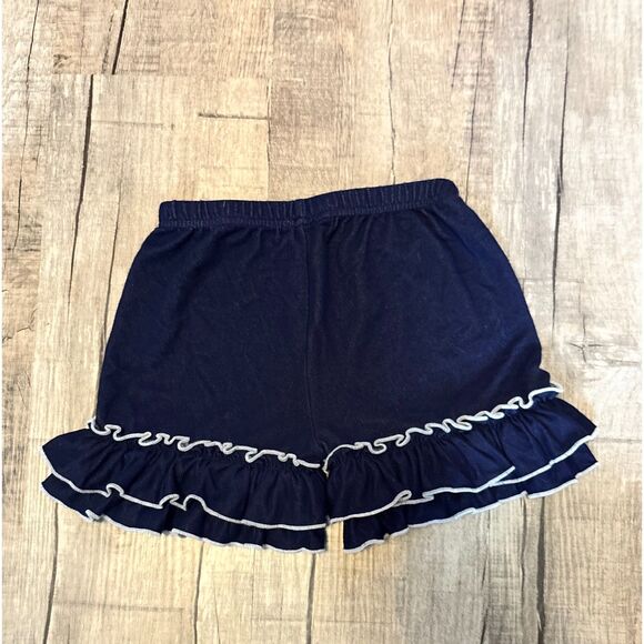 Bradylynn Designs Girls Ruffle Shorts Navy Size 5T Cute Boutique Style - Picture 3 of 3